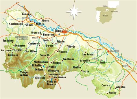 Maybe you would like to learn more about one of these? Mapa físico de La Rioja | Mapas, Viajar por españa ...