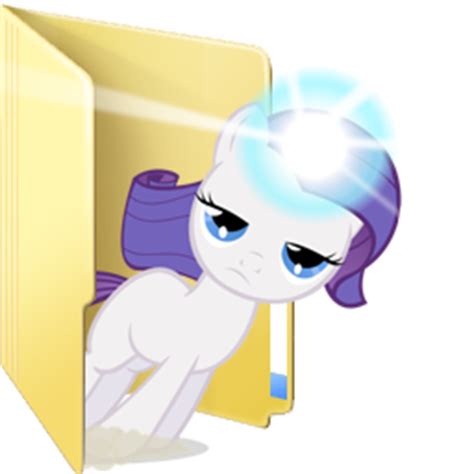 Someone named steve holt has released a bunch of windows/mac icons for various programs. Custom Filly Rarity folder icon by Blues27Xx on DeviantArt