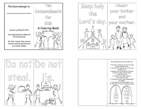 These catholic ten commandments coloring pages can supplement catechism class when you are teaching the commandments. 11 Best Images of 10 Commandments Catholic Kids Worksheets ...