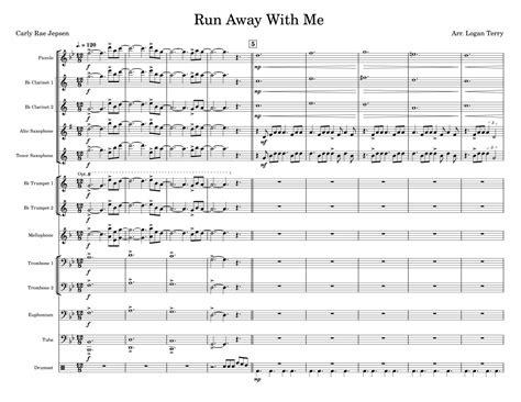 Run Away With Me Arr Logan Terry Sheet Music Carly Rae Jepsen