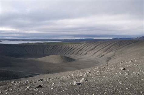 Hverfjall Explotion Crater Iceland Hiking Tracks Myvatn Area Visit