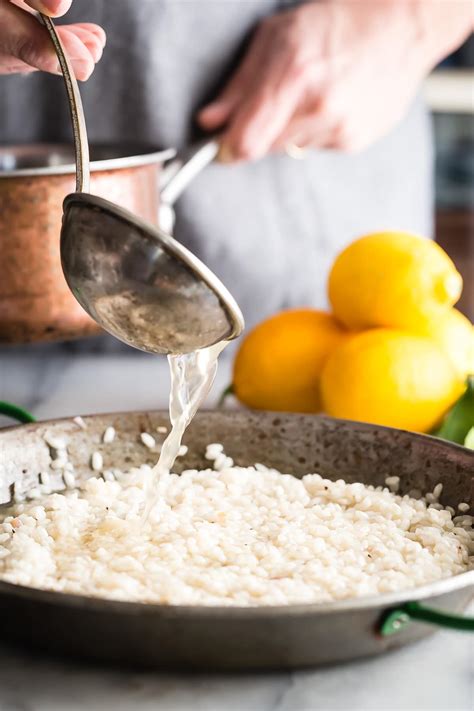Risotto is a northern italian rice dish cooked with broth until it reaches a creamy consistency. Lemon Shrimp Risotto with Fresh Rosemary - Foodness Gracious