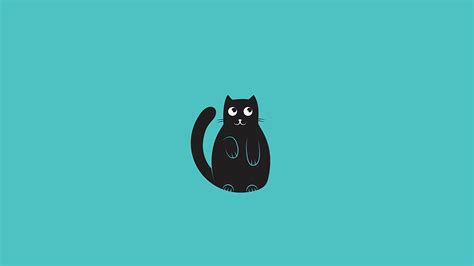 959884 Artwork Cats Animals Simple Background Minimalism Rare