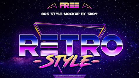 80s Retro Vibe Free Text Effect Photoshop Psfiles