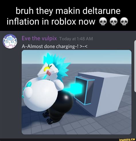 Bruh They Makin Deltarune Inflation In Roblox Now Eve The Vulpix Today