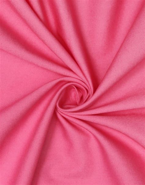 Pink Color Plain Cotton Lycra Dress Material Fabric Charu Creation