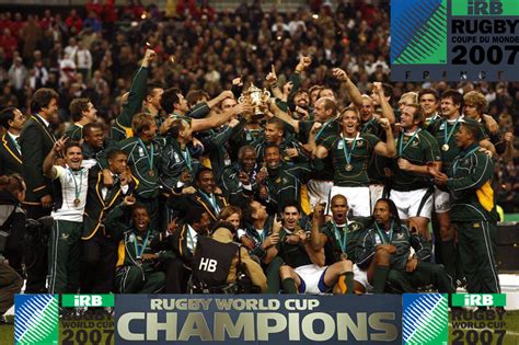 2007 Rugby World Cup South Africa Champions And Runners Up England