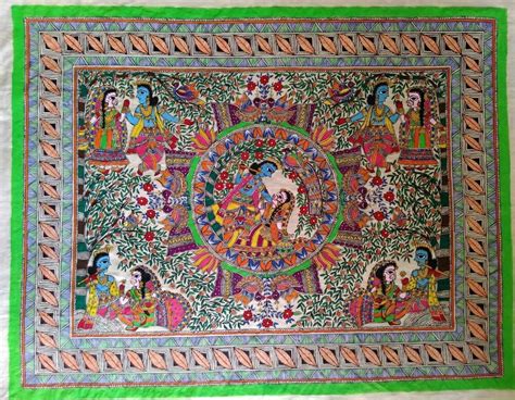 Traditional Radha Krishna Madhubani Painting Ubicacio Vrogue Co
