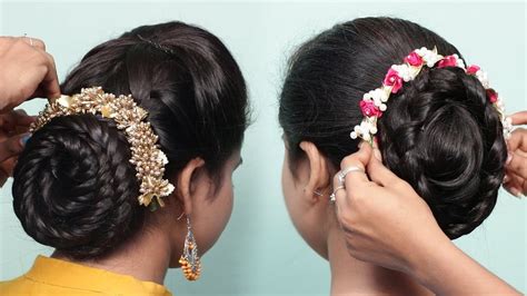 2 Easy Bun Hairstyles With Trick For Weddingparty Hair