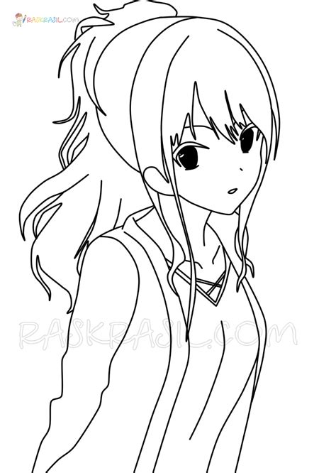 Discover More Than 80 Anime Girl Coloring Page Latest Induhocakina