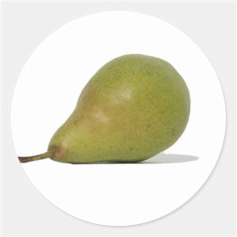 Pear Classic Round Sticker Zazzle