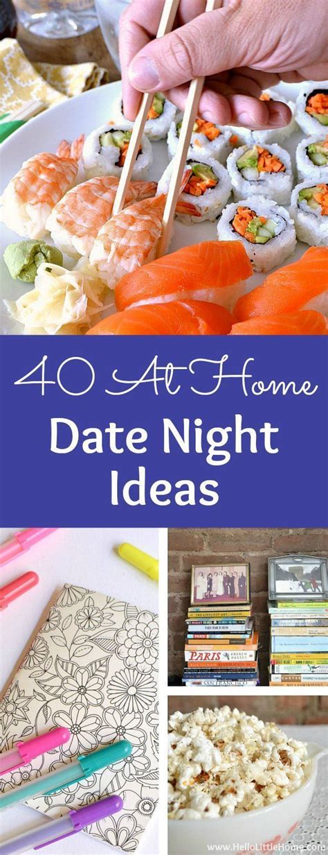 Check spelling or type a new query. 40 Creative At Home Date Night Ideas | At home date nights ...