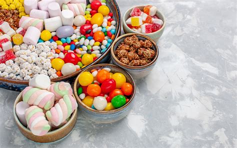 Images Dragee Candy Marshmallow Food Sweets 1920x1200