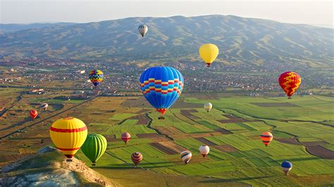 Картинки Турция Воздушный шар Cappadocia Goreme national 3840x2160