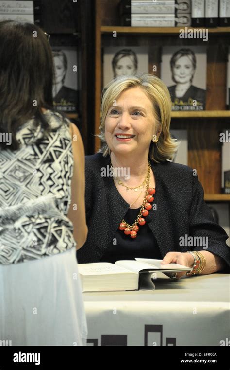 Hillary Clinton Signs Copies Of Her New Book Hard Choices At The Book