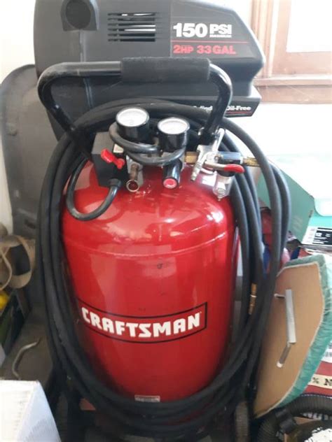 Craftsman 150 Psi 2hp 33 Gal Air Compressor Stand Up Excellent