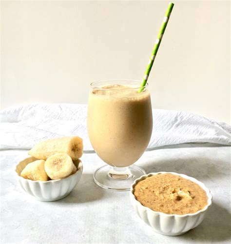 Almond Butter And Banana Protein Smoothie Zesty Olive Simple Tasty