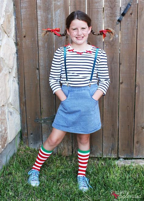 Diy Pippi Longstocking Costume And Hair Pippi Longstocking Costumes Pippi Longstocking Book