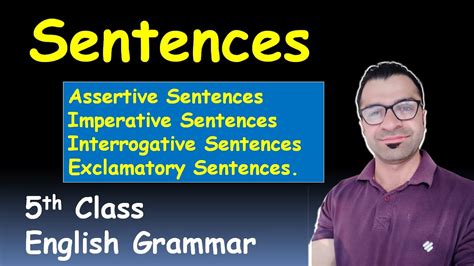 Learn About Sentences 5th Class English Grammarbharat Vikas Classes
