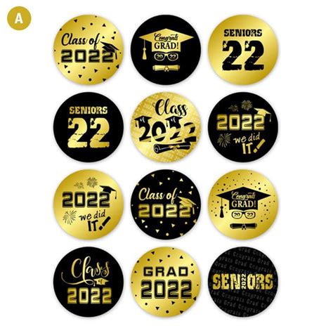 Buy 360pcs Graduation Stickers 2022 Graduation Cap Stickers Graduation