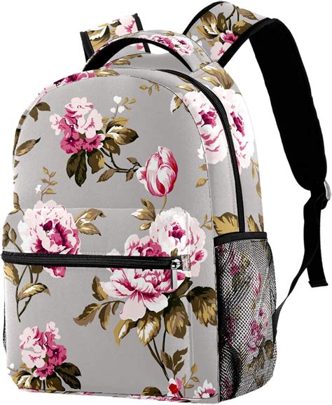 Floral Vintage Flower Backpack For Boysandgirls Lightweight Student