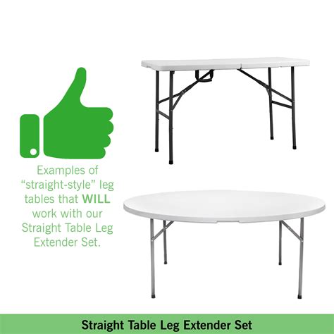 Folding Table Leg Extenders Tex Visions