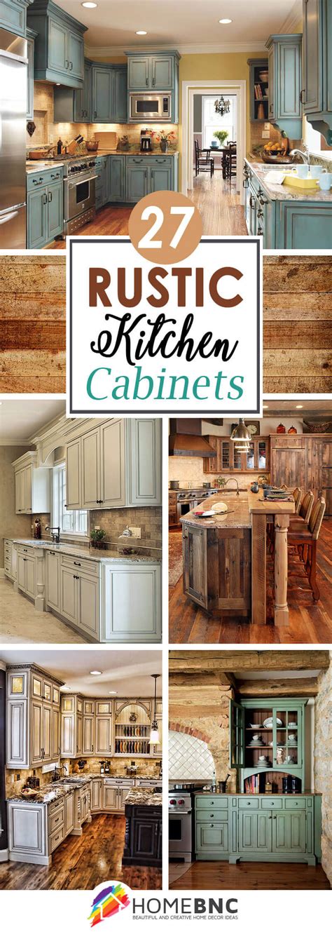 These custom white kitchen cabinets were made using salvaged lumber and carved. 27 Best Rustic Kitchen Cabinet Ideas and Designs for 2020