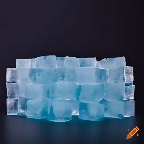 2d Ice Block Wall In A Video Game