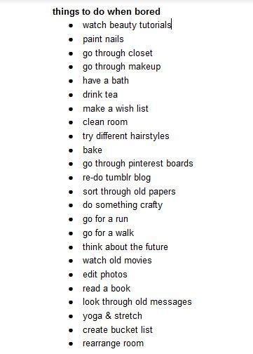 List Of Activities To Do When Your Bored Bored Jar