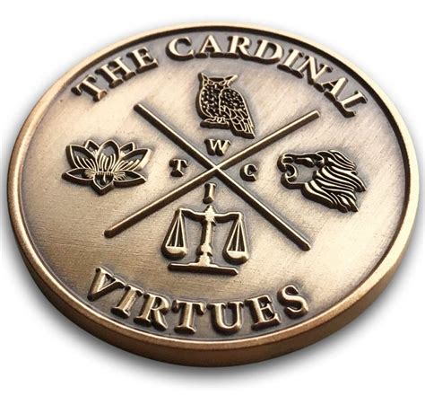 The Four Cardinal Virtues Stoic Medallion Stoic Store Uk