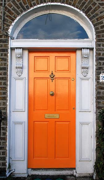 Dublin Door Orange Orange Front Doors Front Door Paint Colors