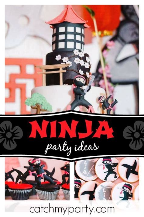 Ninja Birthday Little Ninja Birthday Party Catch My Party Ninja