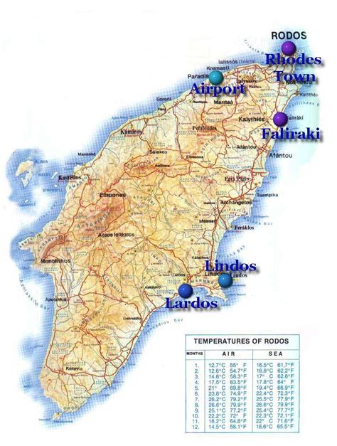 Map Of Rhodes With Cities And Towns Map Towns City Vrogue Co