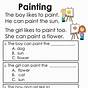 Free First Grade English Worksheets Printable