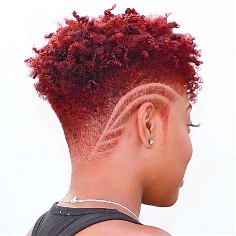 Black Mohawk Fade Haircut Women