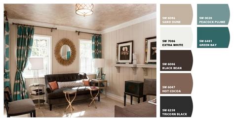 Taupe And Teal Eclectic Living Room Transitional Living Rooms Eclectic