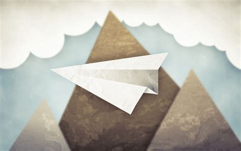 Wallpaper Mountains Minimalism Sky Clouds Symmetry Triangle Art