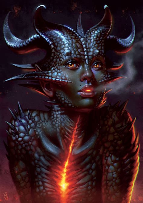 These Quick Tips Will Show You How To Digitally Draw Light And Shape Scales Dark Fantasy Art