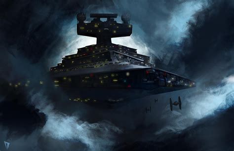 Painted A Star Destroyer For The 4th But Wasnt Able To Finish It In