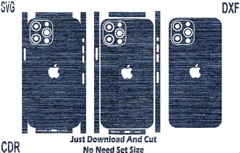 Apple Iphone 12 Pro Max Skin Vector Template Cut File Cricut Etsy