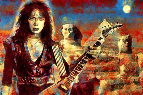 Kiss Vinnie Vincent Ankh Warrior Art Free Us Shipping In 2022 Rock