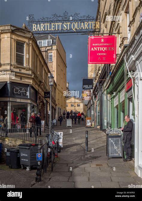 The Bartlett Street Quarter Of Bath With Its Traffic Free Lanes And