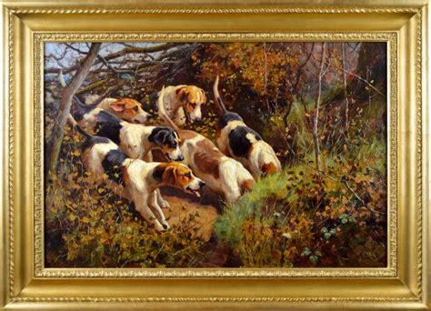 Hunting Dogs Paintings 12 For Sale On 1stdibs