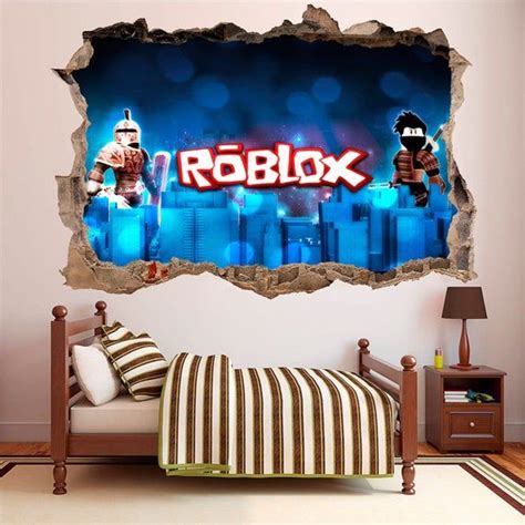 Roblox Wall Decal 3d Art Stickers Vinyl Room Bedroom Mural Kids Nursery