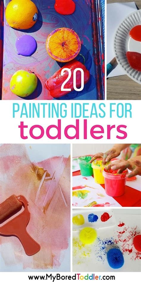 20 Toddler Painting Ideas My Bored Toddler