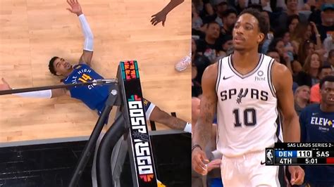 Demar Derozan Has Been Ejected After Throws The Ball Into The Crowd