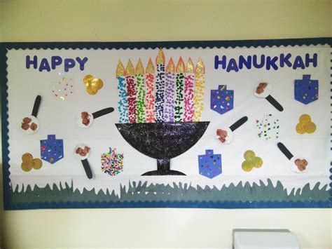 Hanukkah Bulletin Board Happy Hanukkah Crafts Hanukkah
