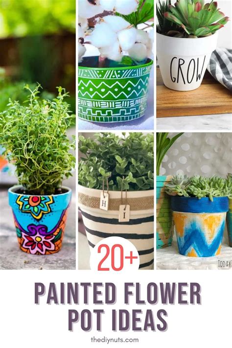 20 Fun Painted Flower Pot Designs The Diy Nuts