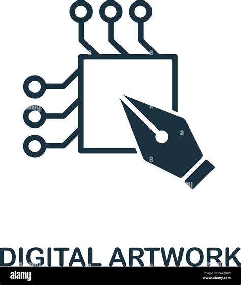 Digital Artwork Icon Simple Element From Design Technology Collection