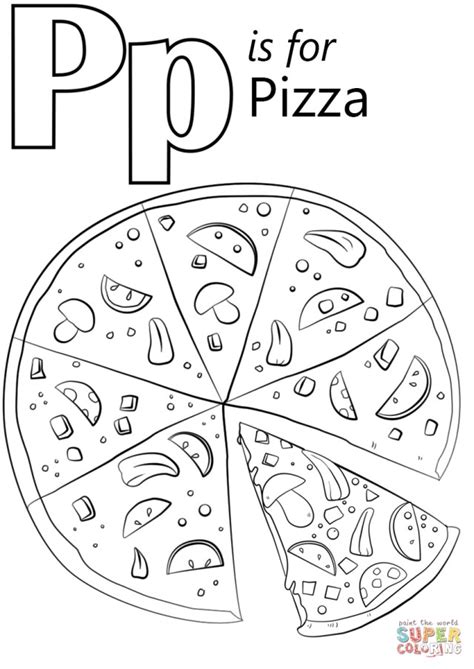Click for other letters painting. 30+ Brilliant Photo of Pizza Coloring Pages ...
